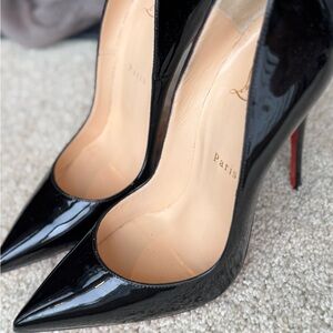 Christian Louboutin Black Patent Leather Pumps